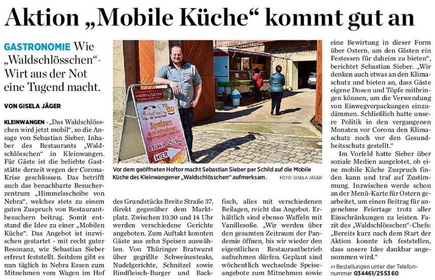 Aktion Mobile Kuche Kommt Gut An