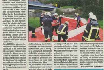 Wassertaufe für den Koloss