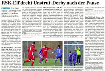 RSK-Elf dreht Unstrut-Derby nach der Pause