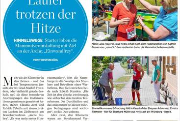 Läufer trotzen der Hitze