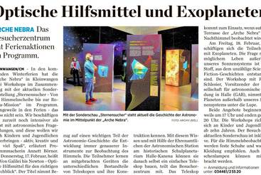 Optische Hilfsmittel und Exoplaneten