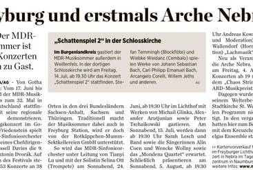 Freyburg und erstmals Arche Nebra