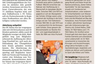Sportler nun auf Jubiläumskurs