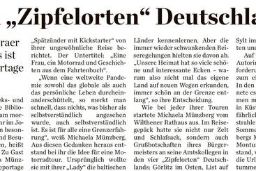 Zu den 'Zipfelorten' Deutschlands