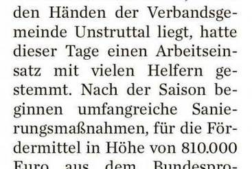 Erste Gäste im Freibad