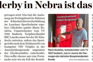 Unstrutderby in Nebra ist das Topspiel