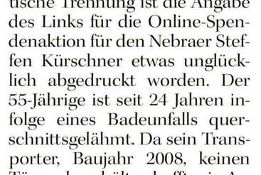 Unglückliche Abtrennung von Link