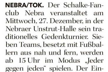 Hallenturnier des Schalke-Fanclubs