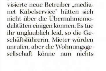 Mieter in Nebra gucken in die Röhre