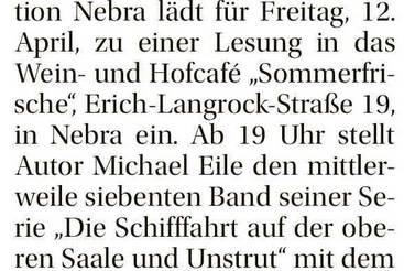 Michael Eile stellt neues Buch vor