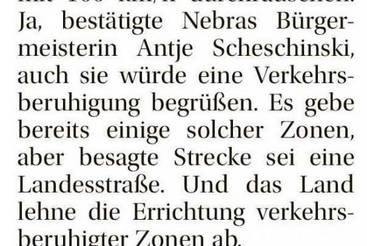 Land lehnt Temp-30-Zonen ab