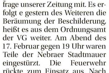 Wieder freie Fahrt auf B 250 in Nebra