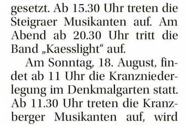 Wein- und Heimatfest in Reinsdorf
