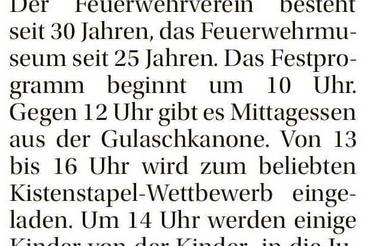 Feuerwehr Nebra feiert Jubiläum