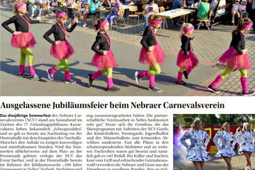 Ausgelassene Jubiläumsfeier beim Nebraer Carnevalsverein