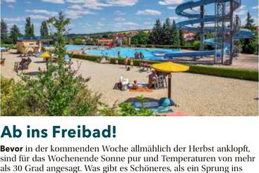 Ab ins Freibad!