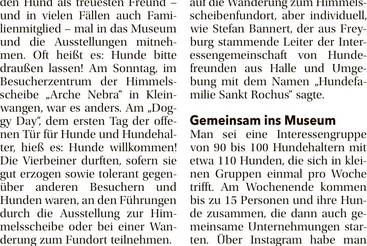 An der Leine das Museum beschnuppern