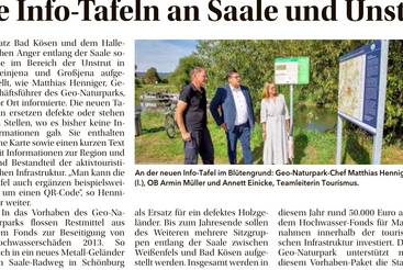Sieben neue Info-Tafeln an Saale und Unstrut
