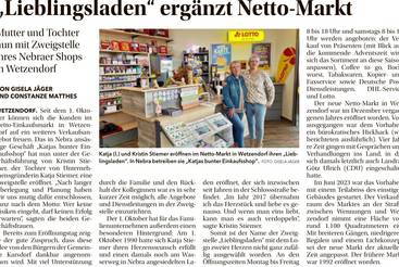 'Lieblingsladen' ergänzt Netto-Markt