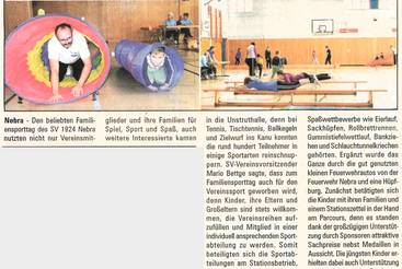 Spaßwettbewerb zum Familiensporttag