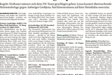 Karsdorf schlägt Spitzenreiter