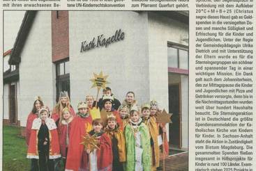 Sternsinger sammeln für Kinderrechte