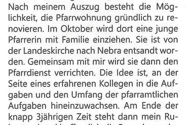 Pfarrerin im Entsendungsdienst