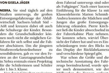 Lehrstunde für den sicheren Schulweg