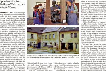 Nebraer Pfützenbrunnen sprudelt wieder