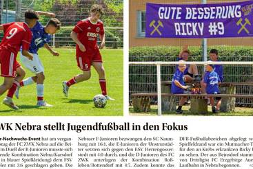 FC ZWK Nebra stellt Jugendfußball in den Fokus