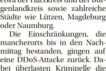 Attacke auf kommunale Webseiten