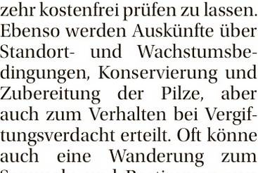 Pilz-Experten bieten wieder Beratungen an