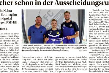 Kracher schon in der Ausscheidungsrunde