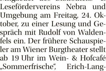'In die Nacht' in 'Sommerfrische'
