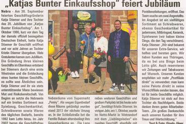 'Katjas Bunter Einkaufsshop' feiert Jubiläum