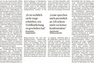 Fehlt die Transparenz?