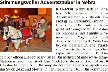 Stimmungsvoller Adventszauber in Nebra