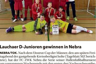 Lauchaer D-Junioren gewinnen in Nebra