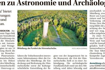 Touren zu Astronomie und Arch&auml;ologie