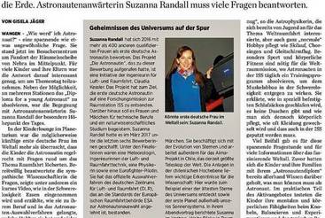 Mal kurz ins Weltall