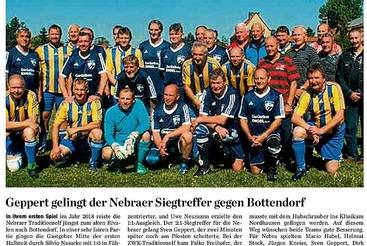 Geppert gelingt der Nebraer Siegtreffer gegen Bottendorf