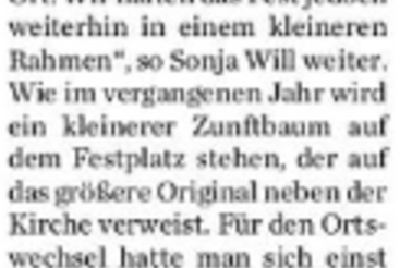 Geselliger Frühschoppen auf Festplatz