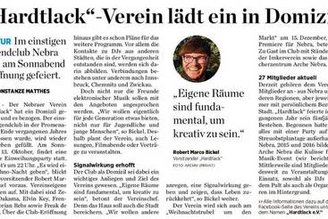 'Hardtlack'-Verein lädt ein in Domizil
