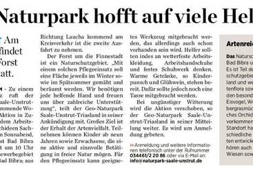 Geo-Naturpark hofft auf viele Helfer