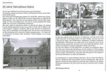 20 Jahre Heimathaus Nebra