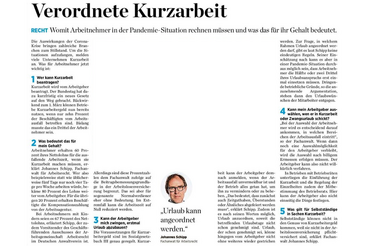 Verordnete Kurzarbeit