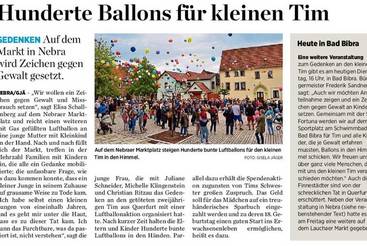 Hunderte Ballons für kleinen Tim