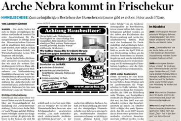 Arche Nebra kommt in Frischekur