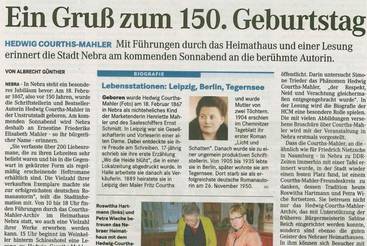 Ein Gruß zum 150. Geburtstag