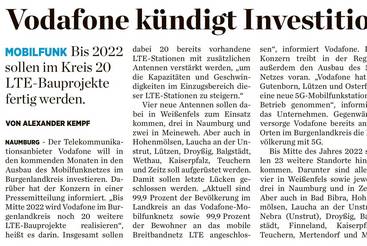 Vodafone kündigt Investitionen an